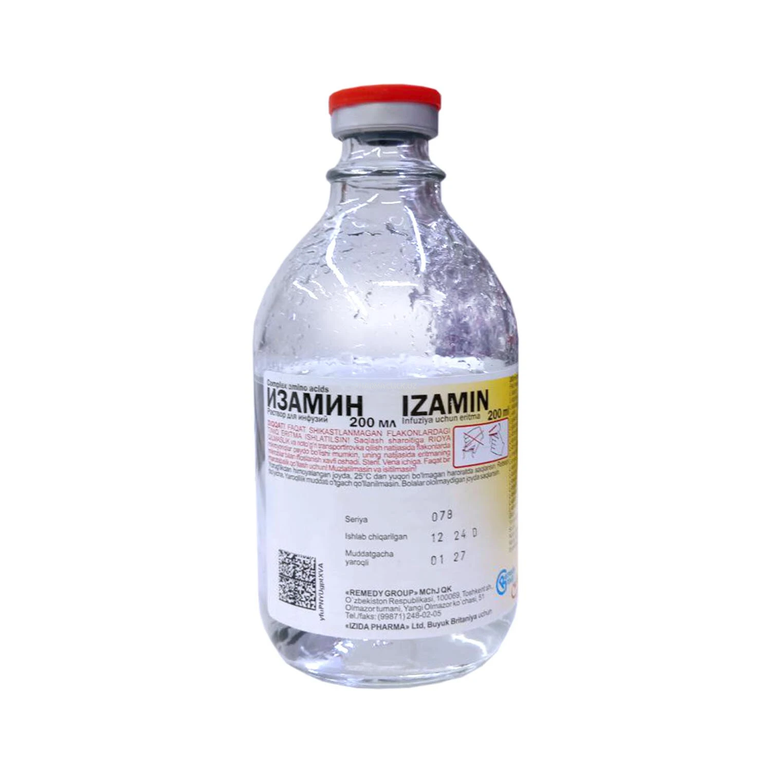 Izamin infuziya uchun eritma 200ml №1