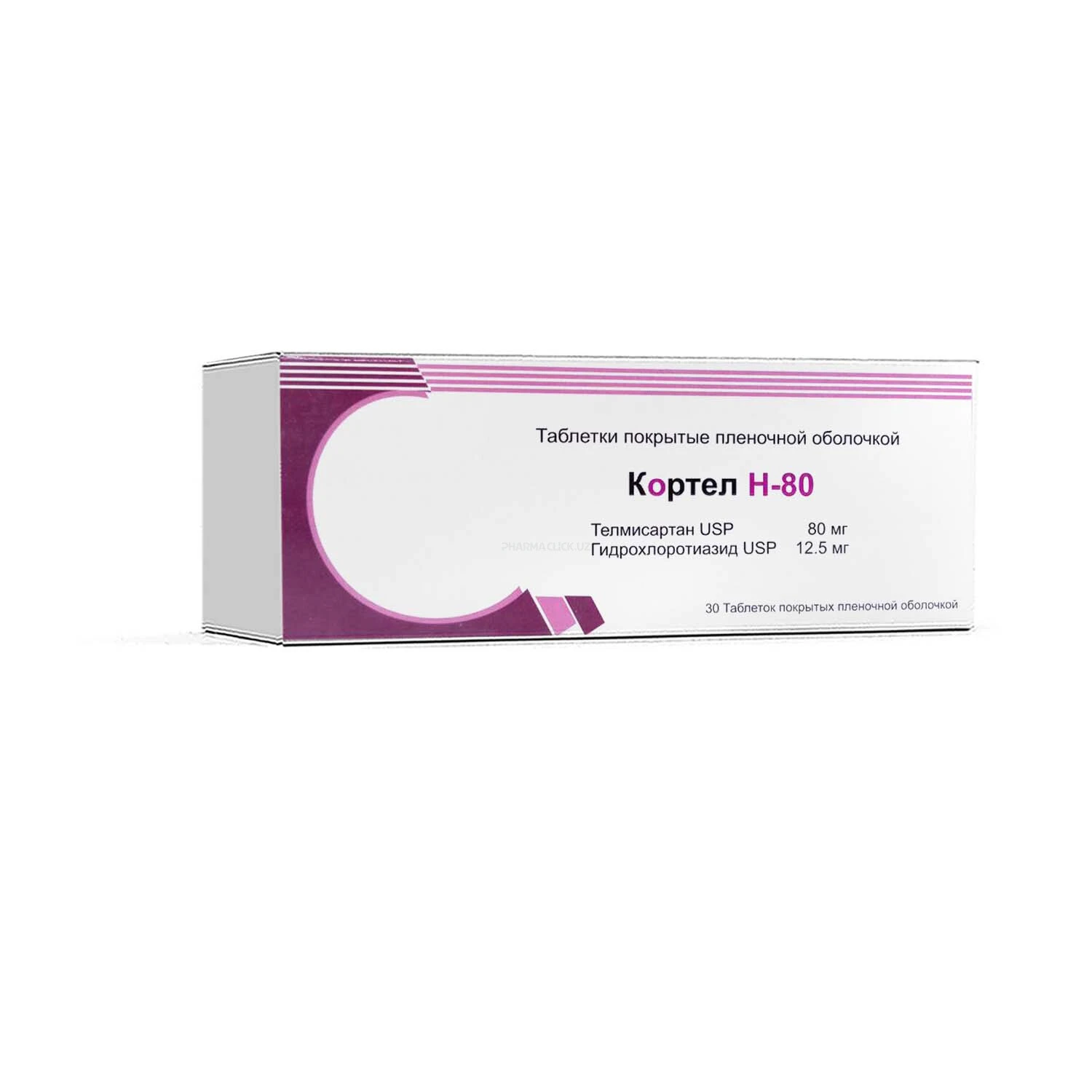 Kortel Н tabletkalar 80mg/12,5 №30