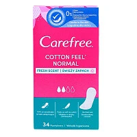 Carefree® Cotton Fresh салфетки воздухопроницаемые ароматизированные 34 шт (TR) - 1