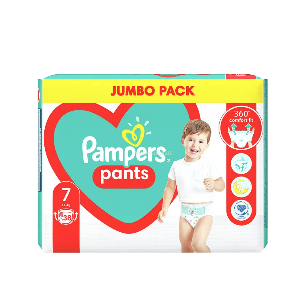 Подгузники-трусики Pampers 7-38 шт
