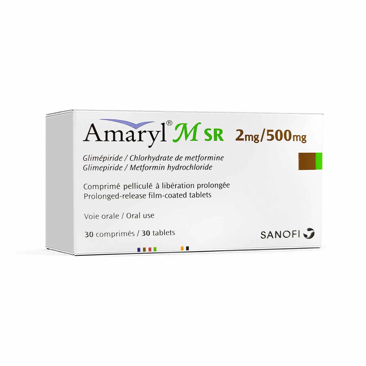 Амарил М SR таб 2 мг/500мг № 30