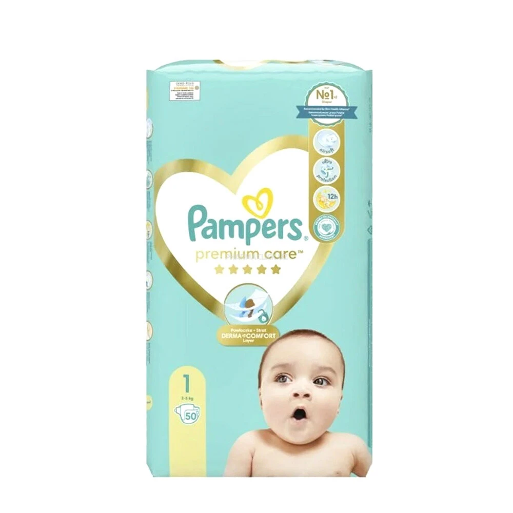 Подгузники Pampers Premium Care S1-50 шт