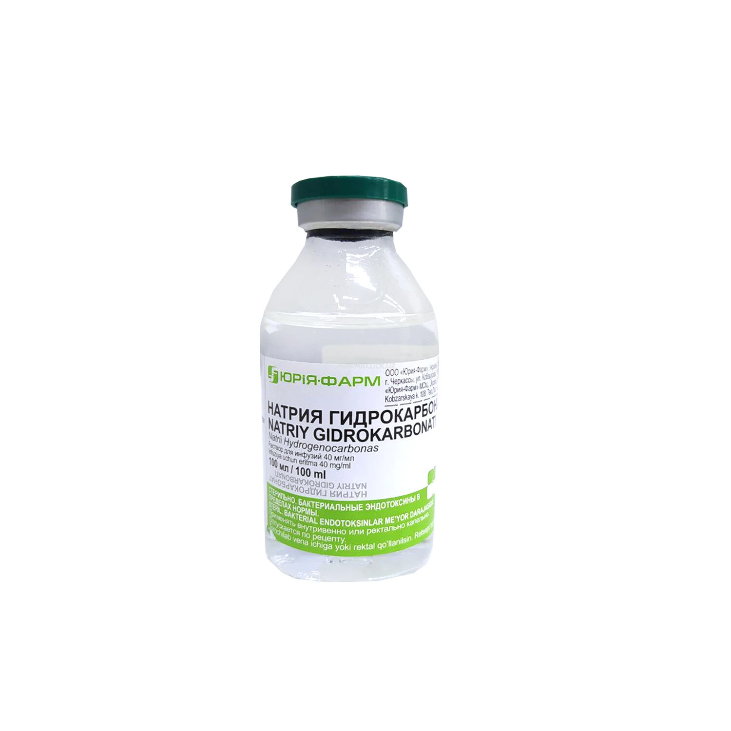 Natriy gidrokarbonat infuziya uchun eritma 40mg/ml 100ml