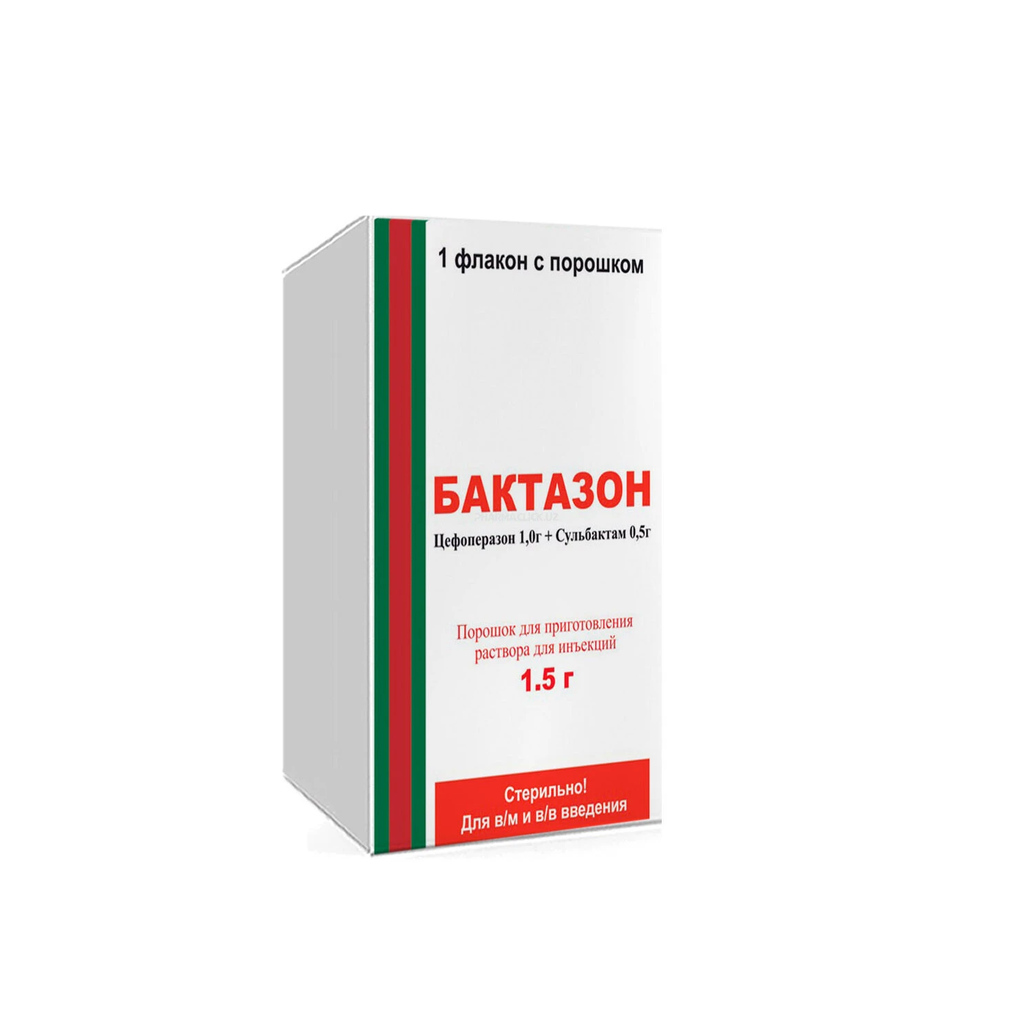 Бактазон порошок для инъекций 1,5 гр