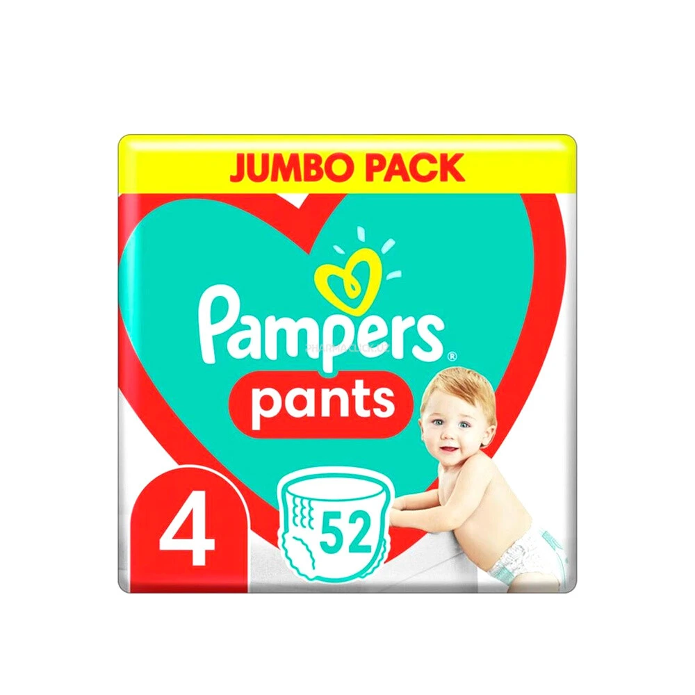 Подгузники-трусики Pampers 4-52 шт