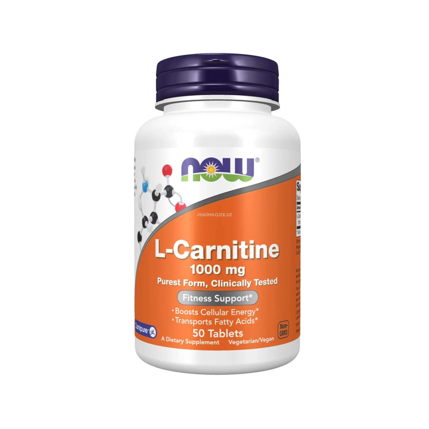 NOW Foods L-karnitin 1000 mg  50 ta tablet