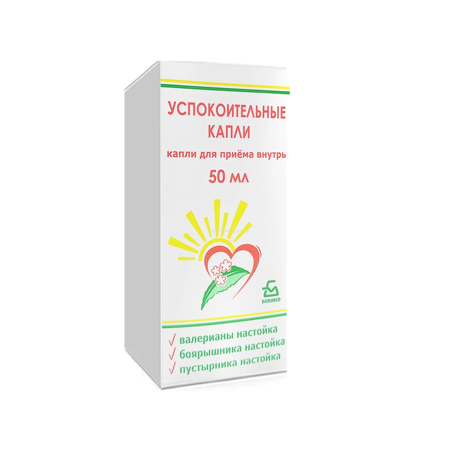 Tinchlantiruvchi tomchilar ichga qabul qilish uchun tomchilar 50ml