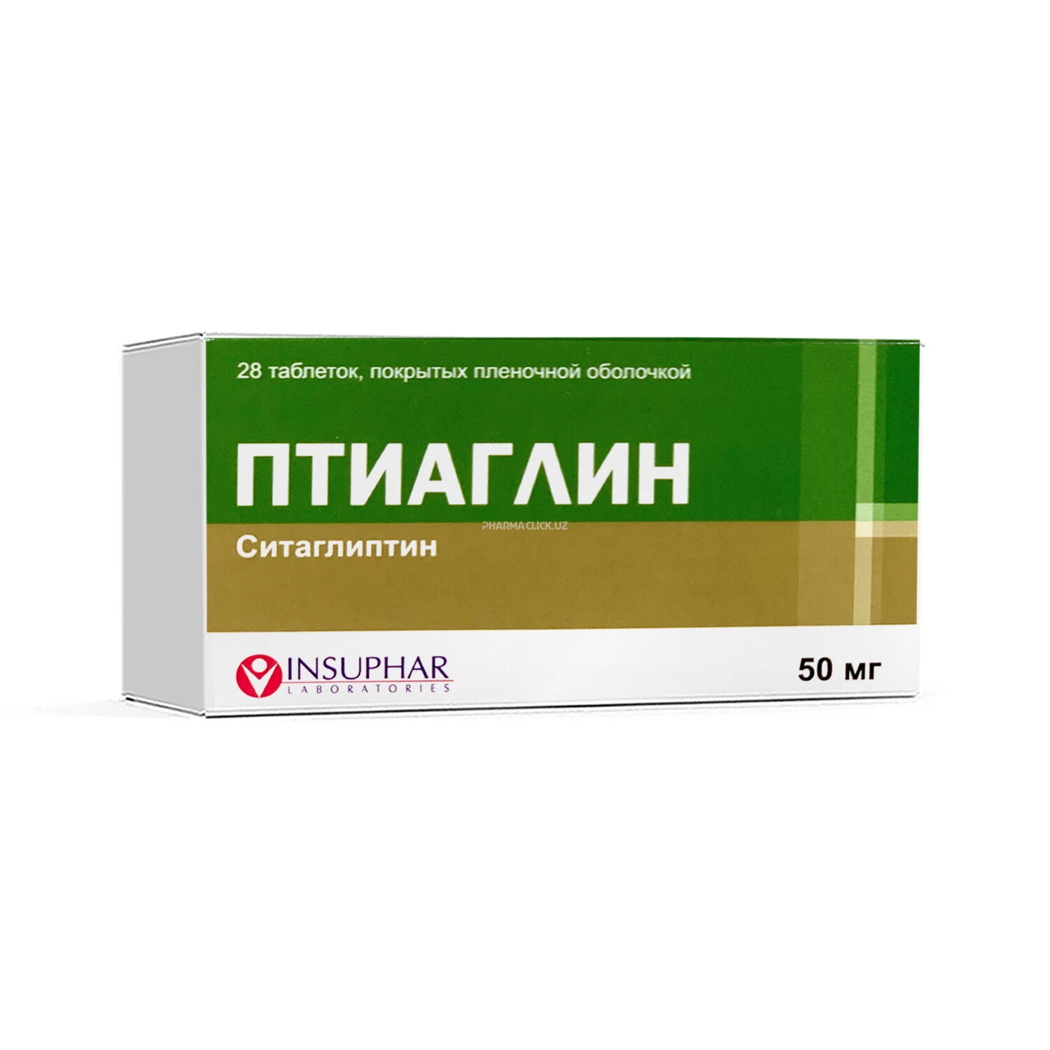 Ptiaglin tabletkalar 50mg №28