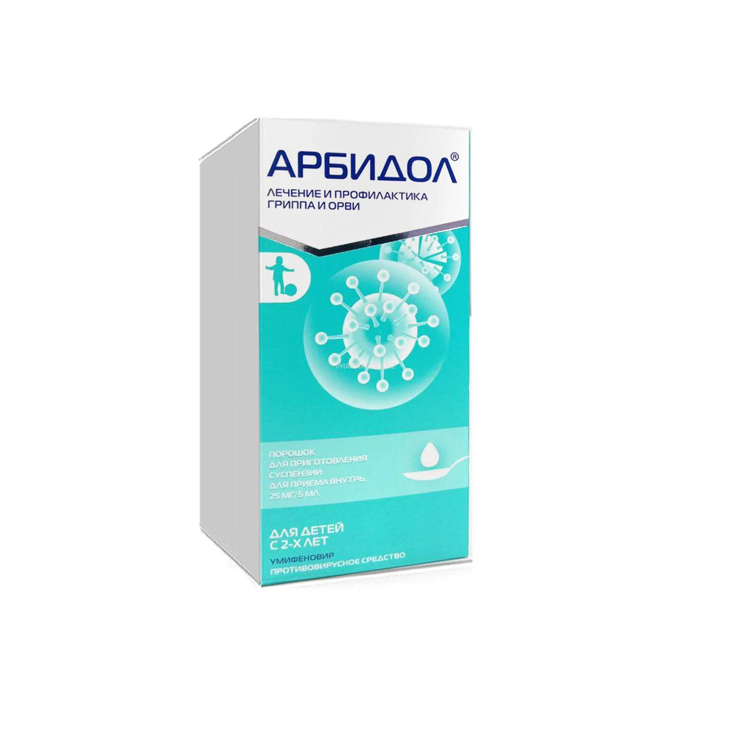 Арбидол пор д/приг. сусп. 25мг/5мл 37г