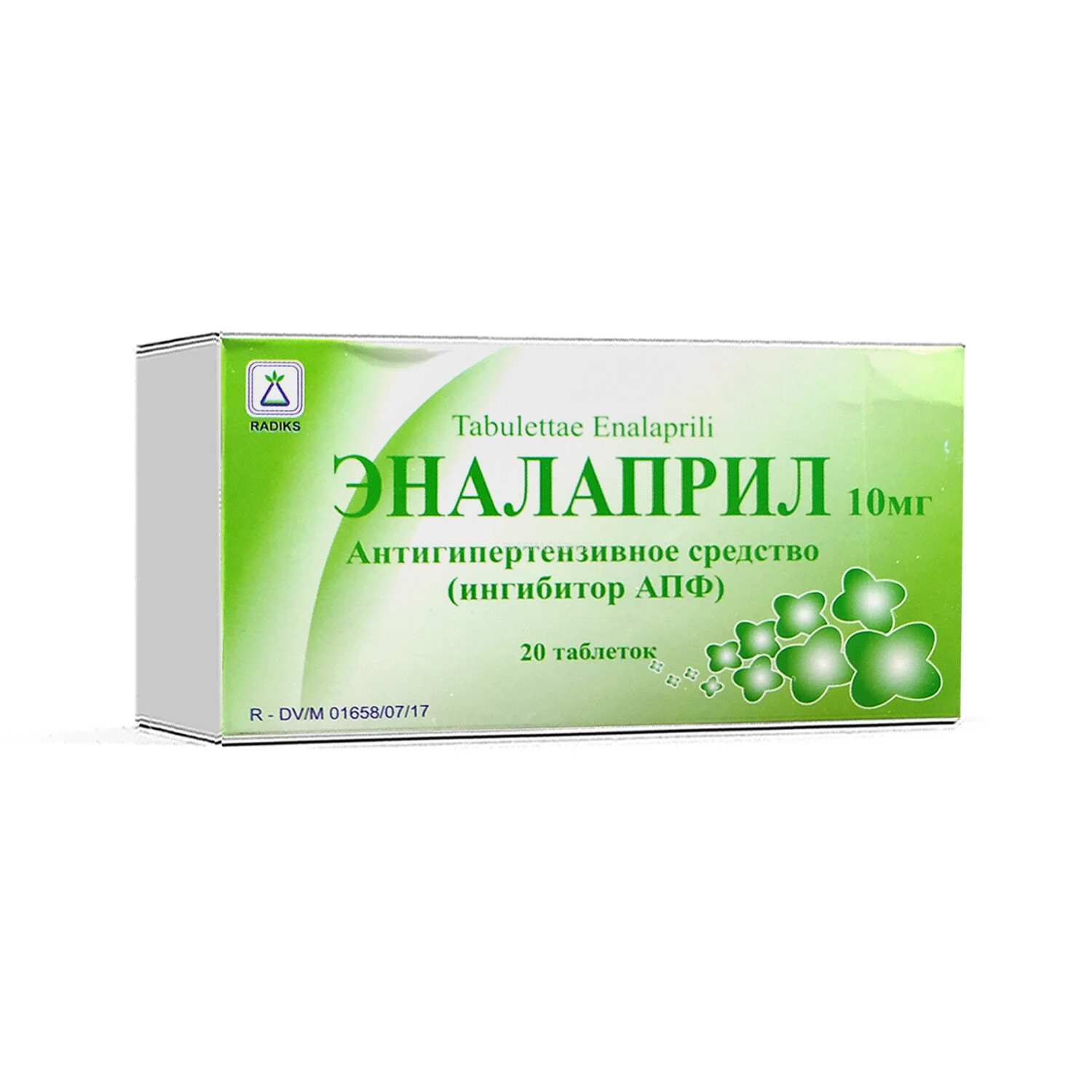 Эналаприл таб. 0,01г. №20 Radiks