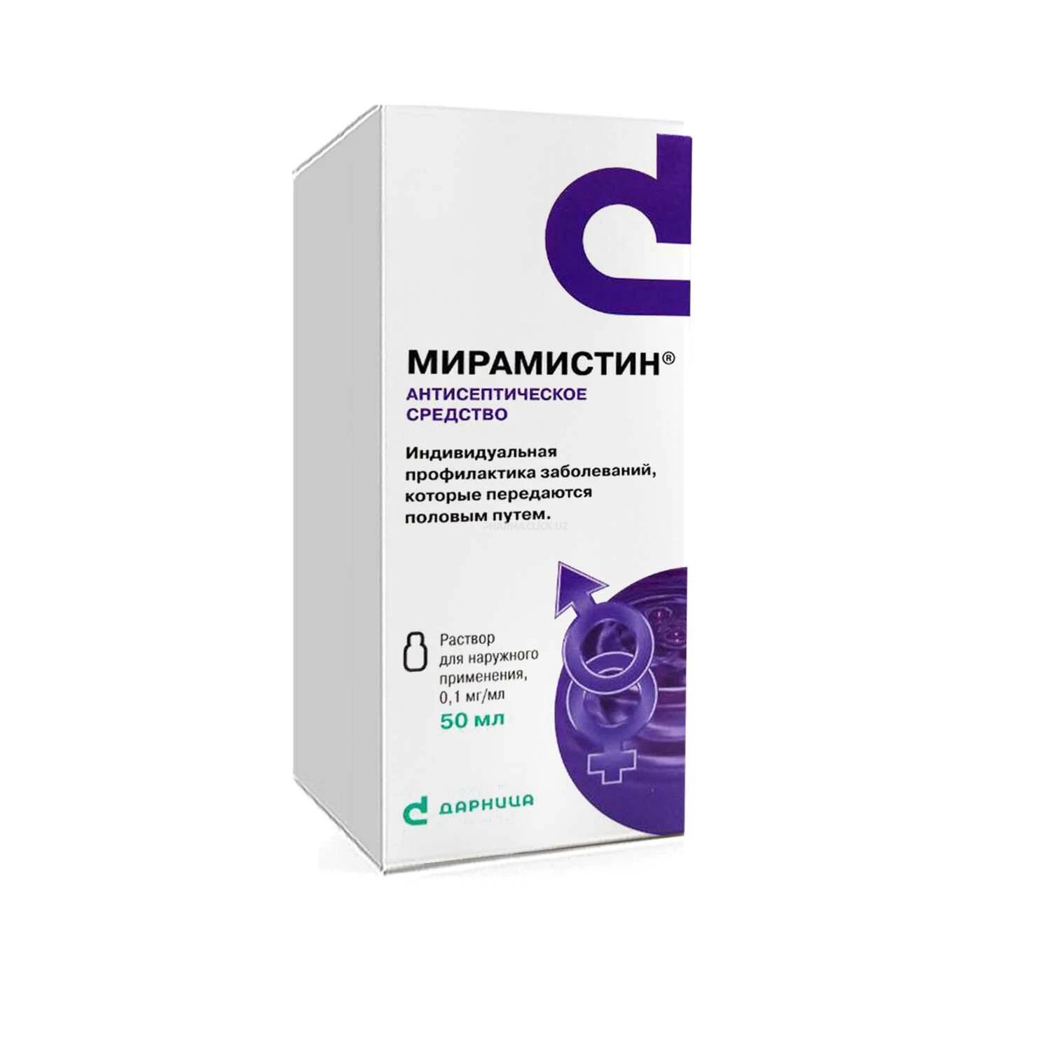 Miramistin-Darnitsa 50 ml dan sirtga qo‘llash uchun eritma 0,1 mg/ml