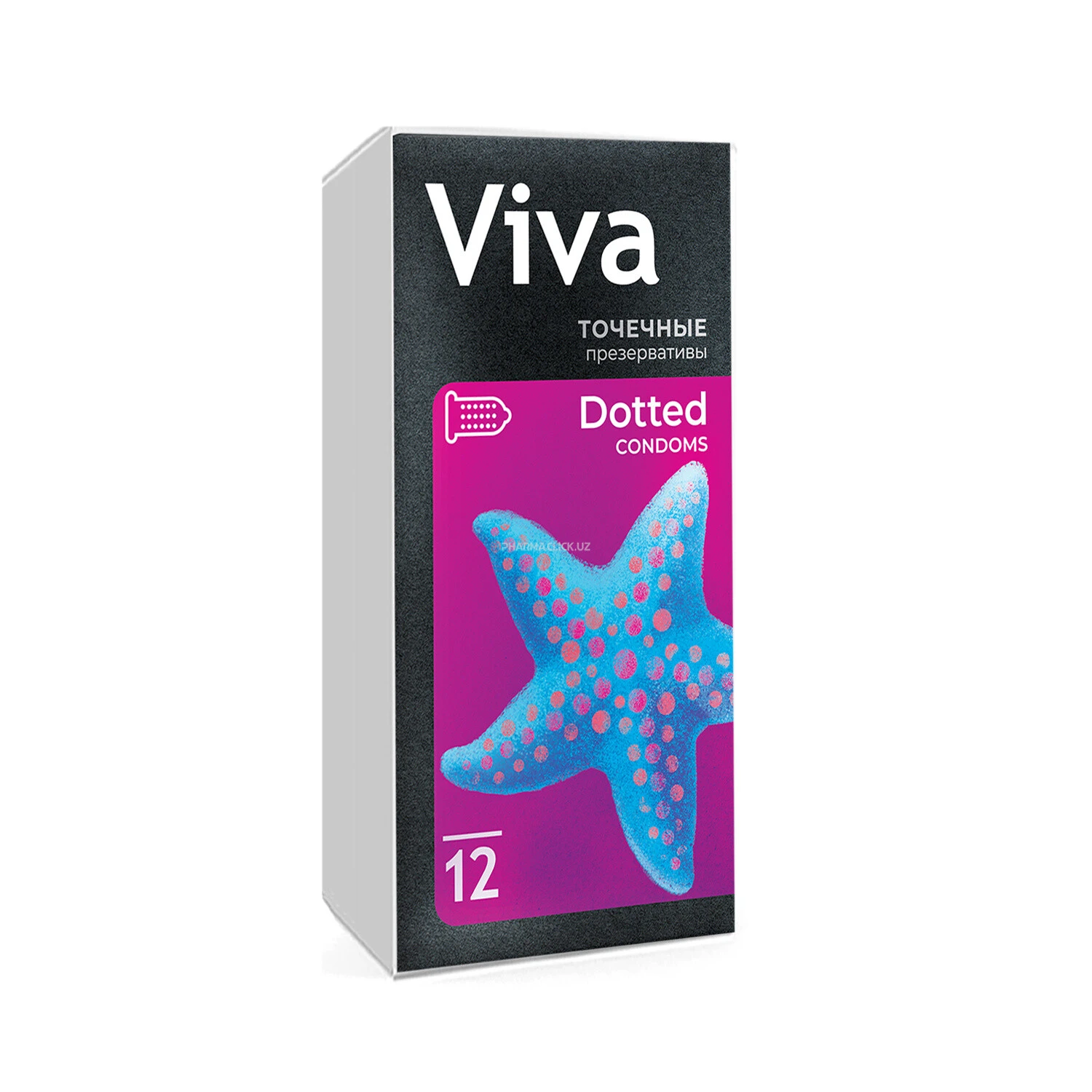 VIVA nuqtali prezervativi №12