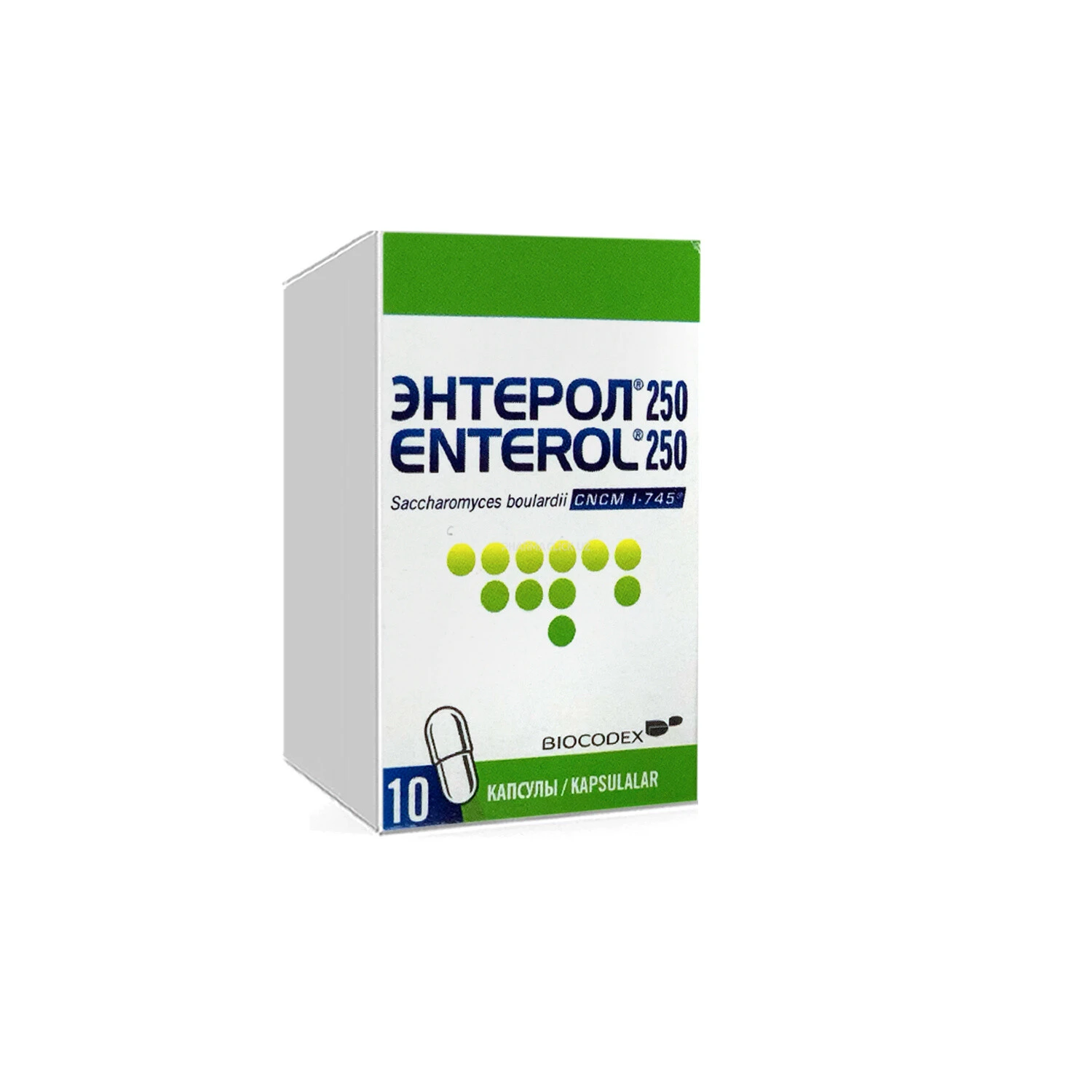 Энтерол 250 мг капс  № 10