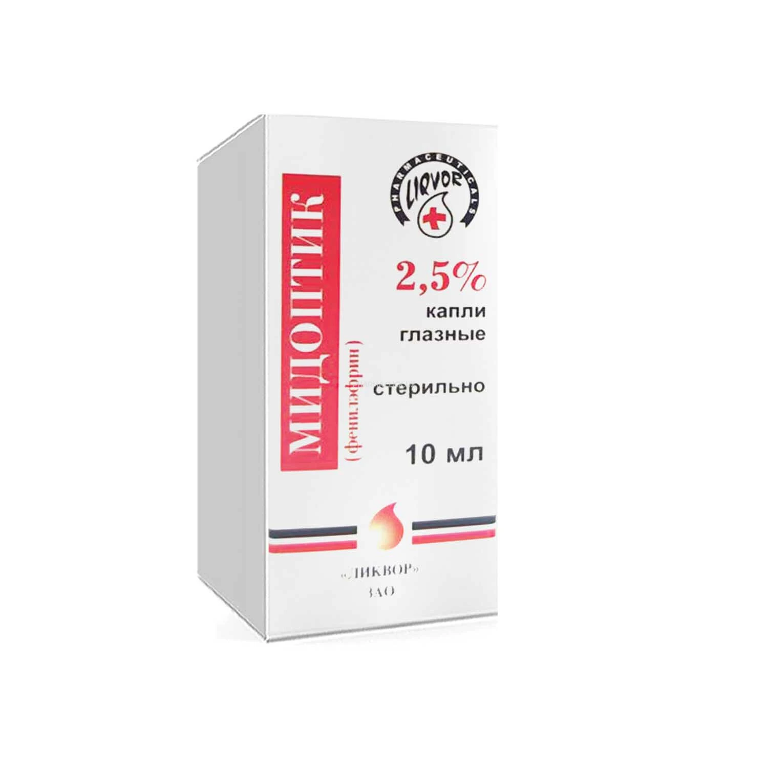 Midoptik ko‘z tomchilari 2.5% 10ml №1 Midoptik ko‘z tomchilari 2.5% 10ml №1