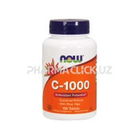 NOW Foods, Витамин C-1000 с шиповником 100 таблето