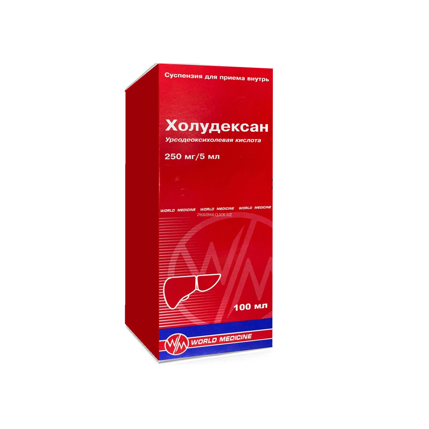 Xoludeksan ichga qabul qilish uchun suspenziya 250mg/5ml 100ml flak. №1