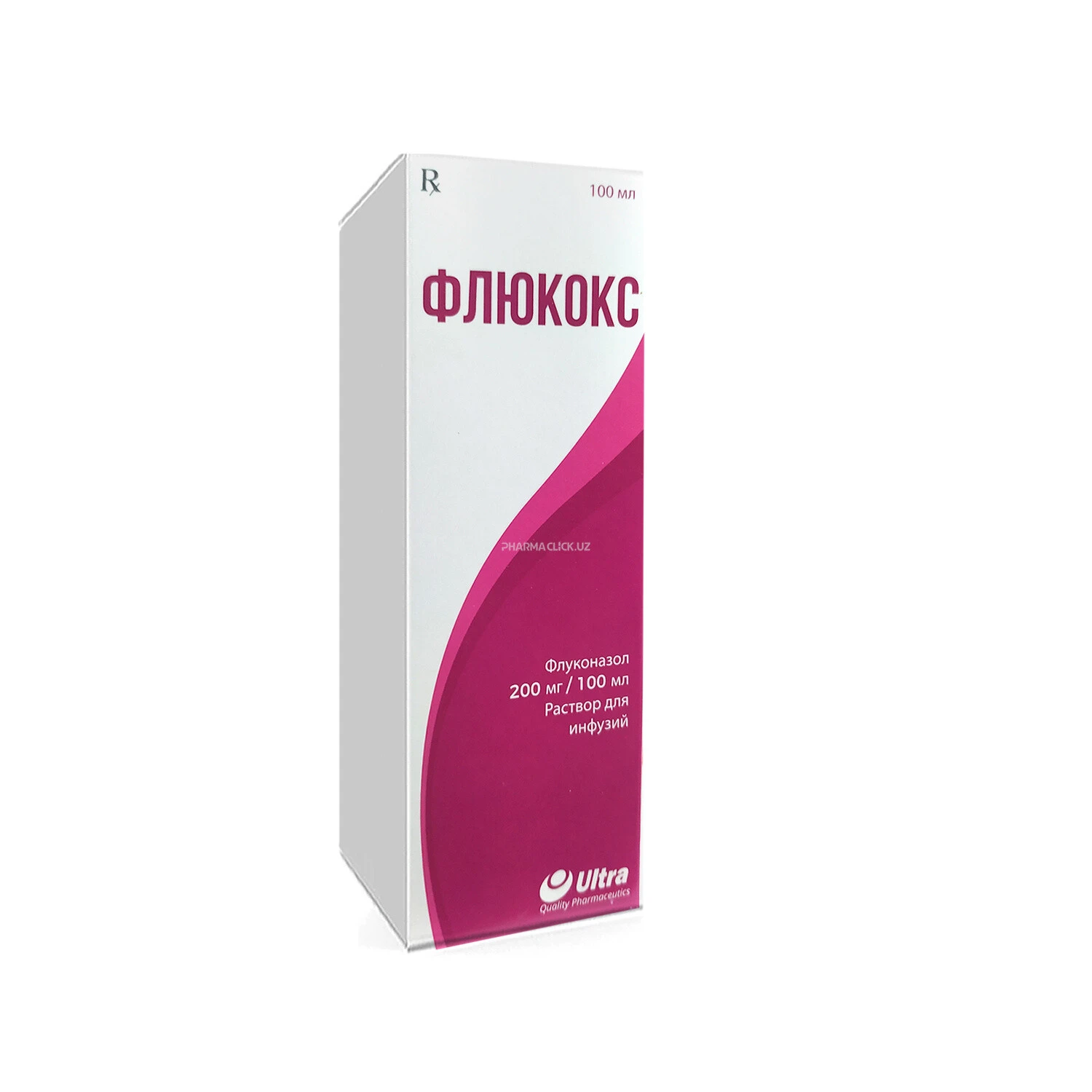 Flyukoks infuziya uchun eritma 200mg/100ml dan