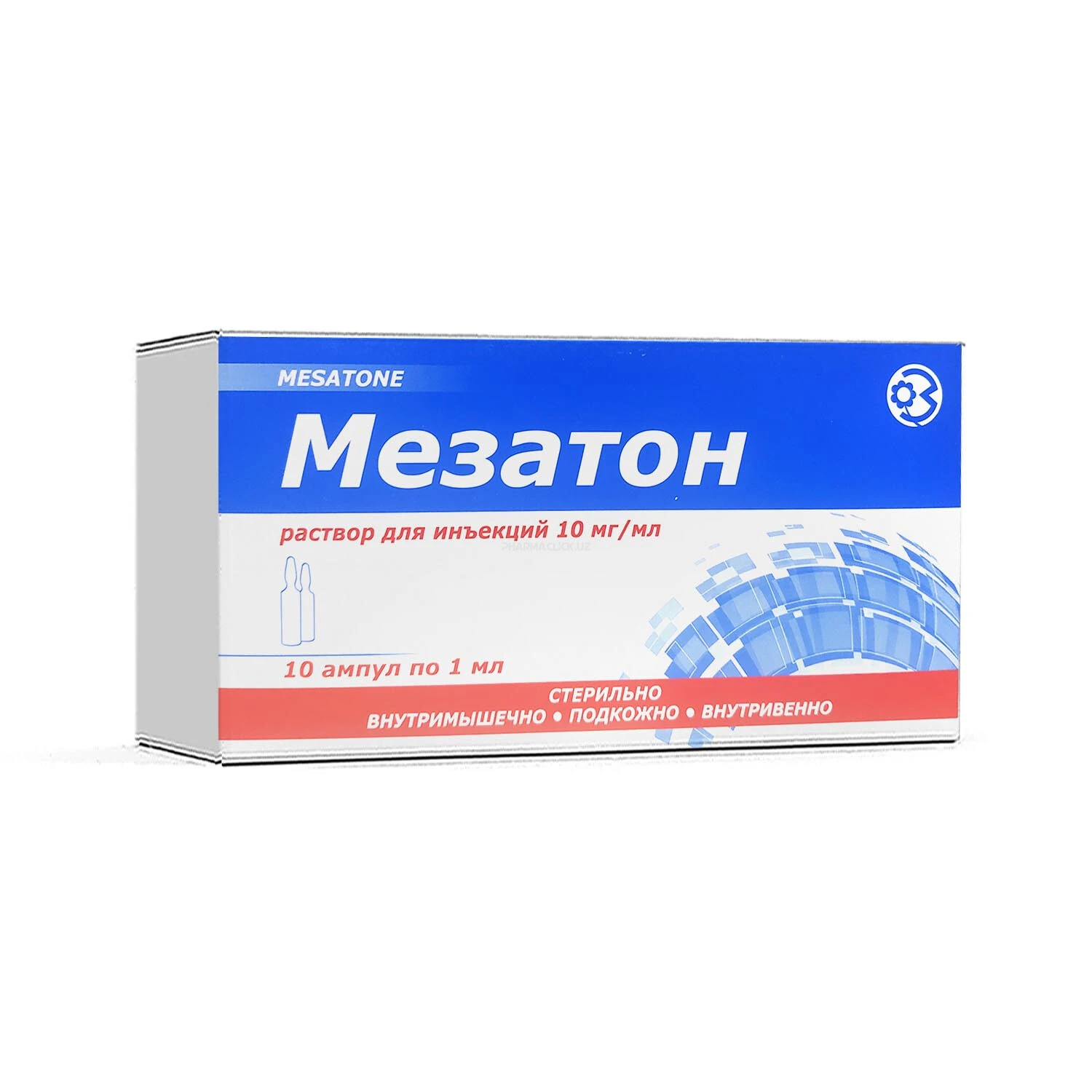 Mezaton amp. in'ektsiya uchun eritma 10mg/ml 1ml №10