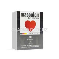 Prezervativlar Masculan №3 XXL Extra Large Type