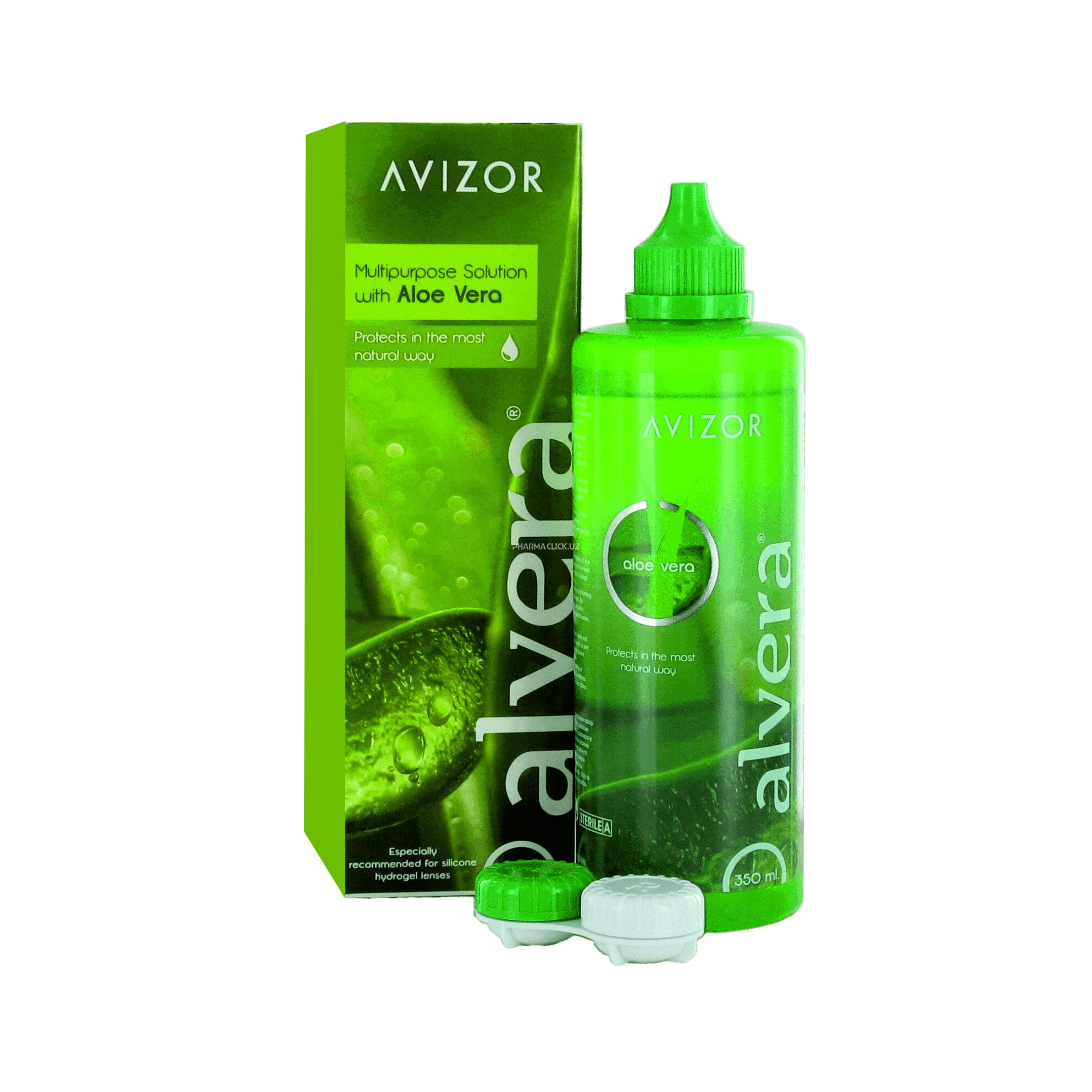 Раствор многофункциональный Алоэ вера AVIZOR ALVERA для всех типов мягких линз