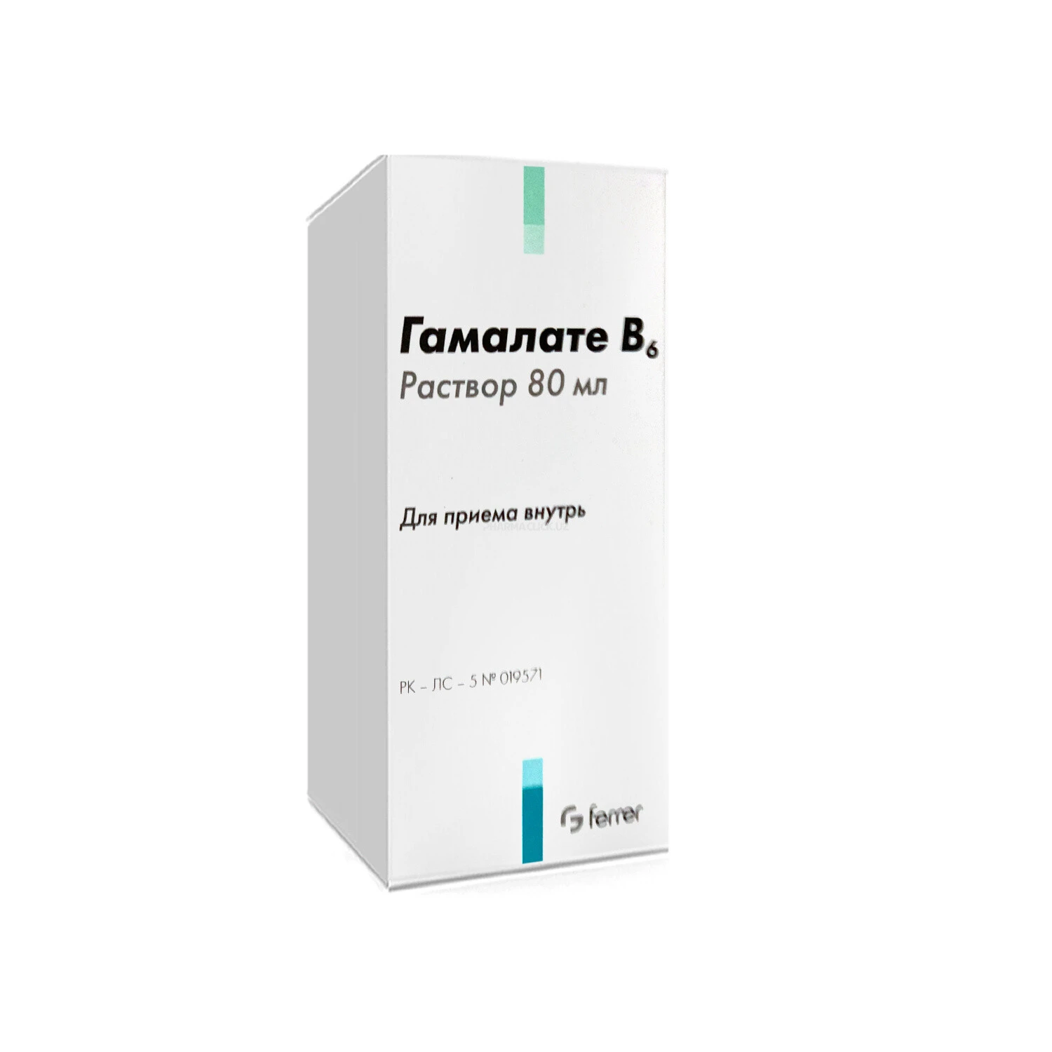 Gamalate B6 ichga qabul qilish uchun 80 ml eritma