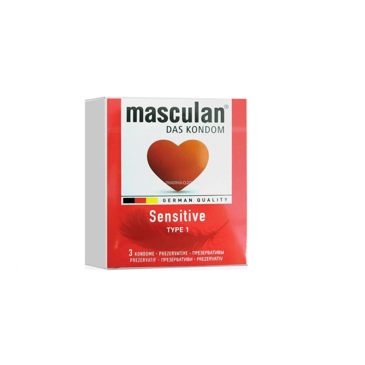 Prezervativ Maskulan №3 /1 Sensitive (Yumshoq)