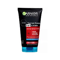 Гель Скраб Маска 3в1 с углем Garnier Чистая Кожа 150 мл