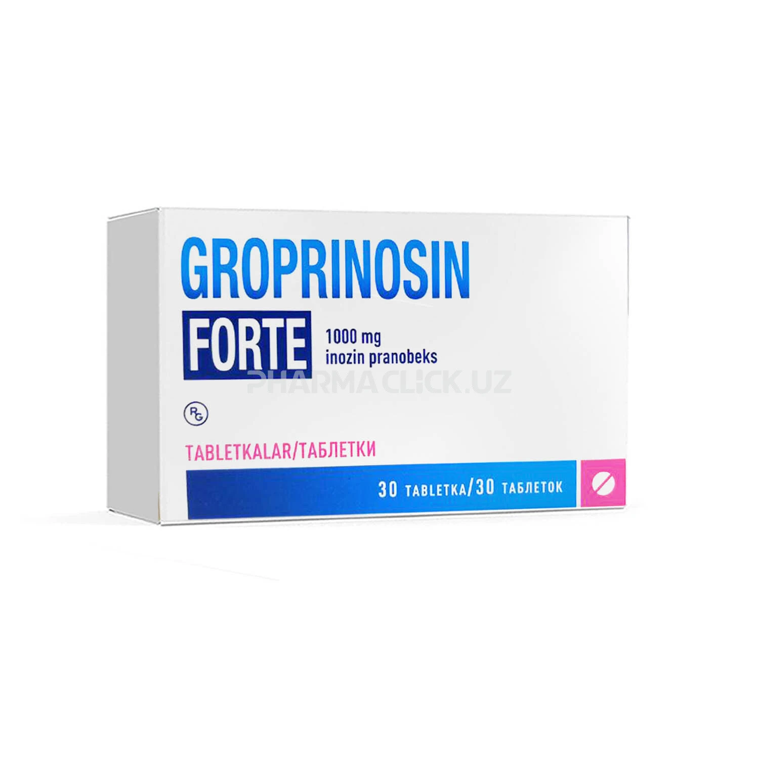 Гроприносин Форте таблетки 1000 мг № 30 Гроприносин Форте таблетки 1000 мг № 30
