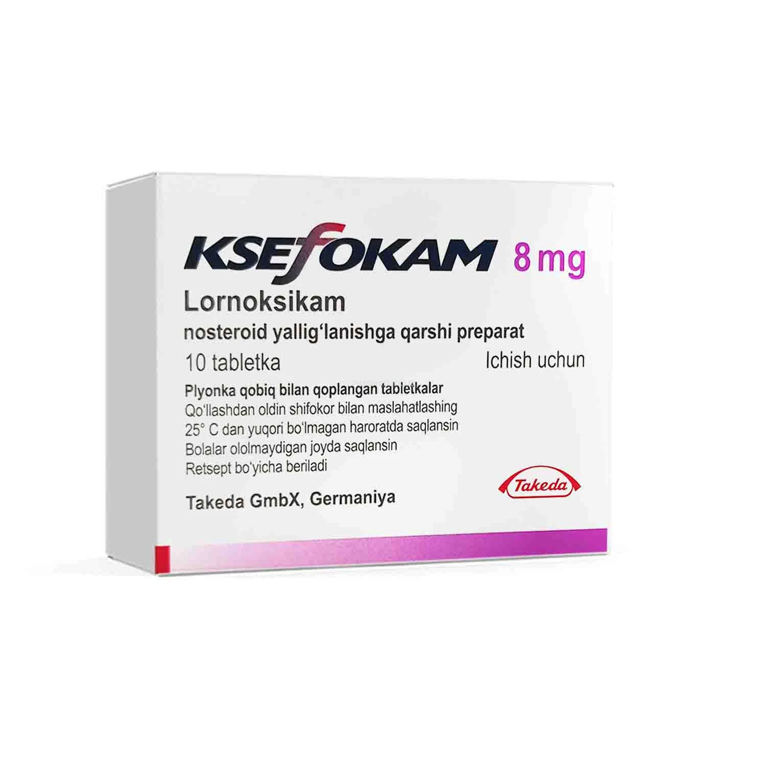Ksefokam tabl.8mg №10