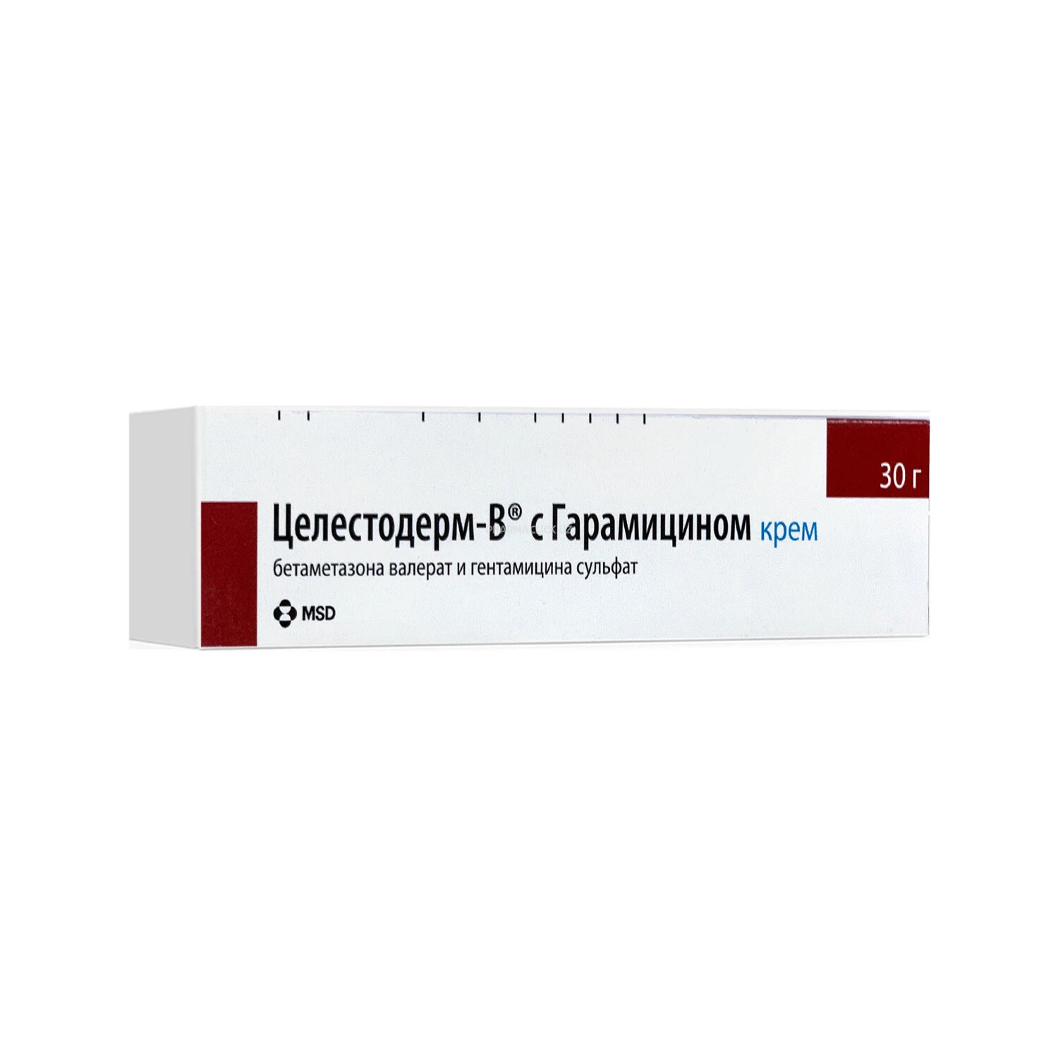Целестодерм В с гарамицином  крем 0,1% 30,0