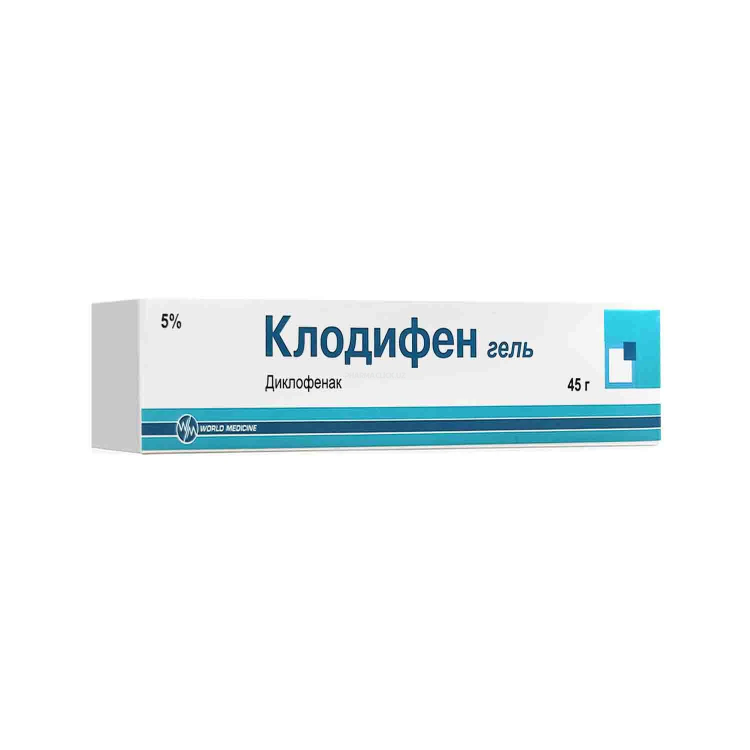 Клодифен гель 5% 45гр. № 1