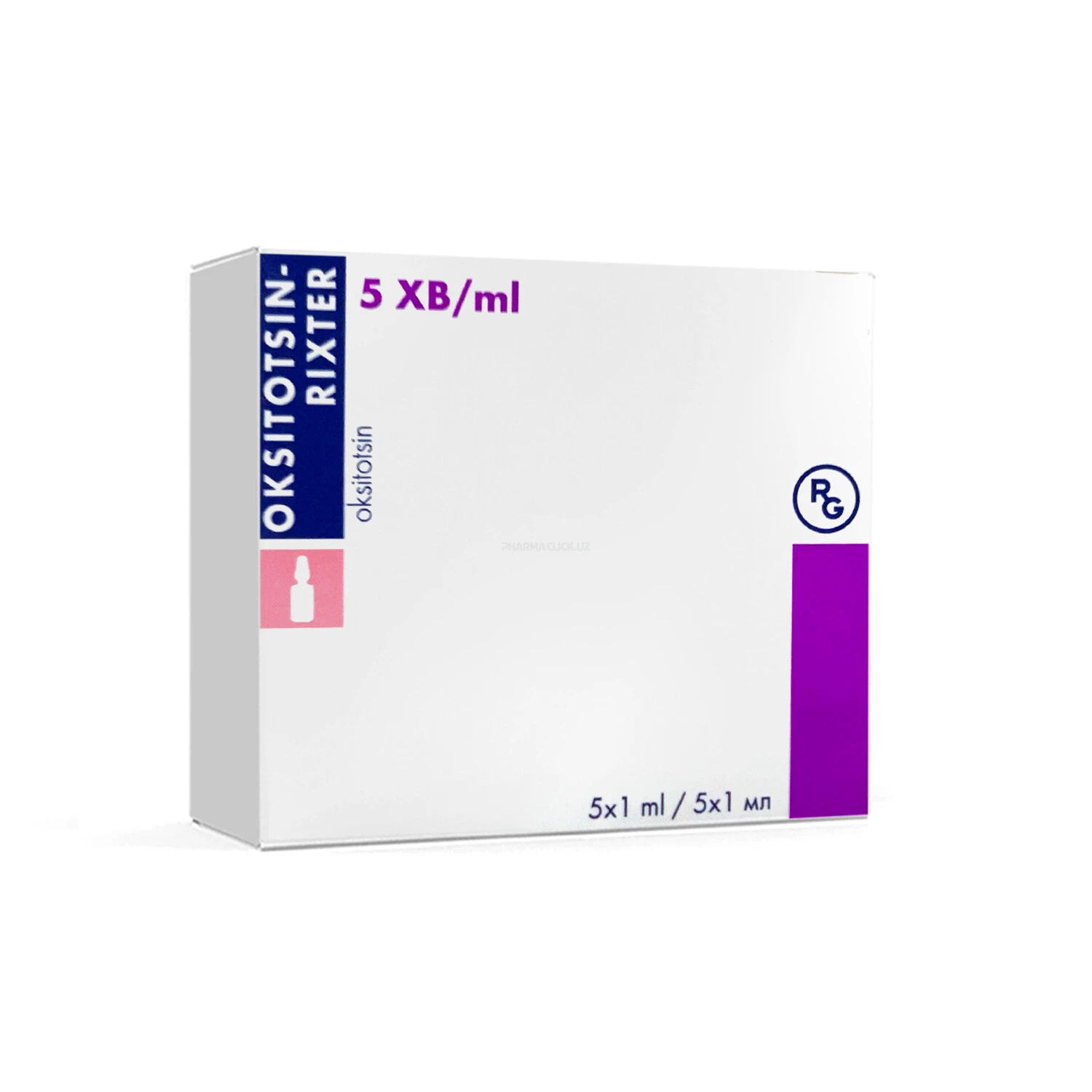 Oksitotsin in'ektsiya uchun eritma 1ml №5