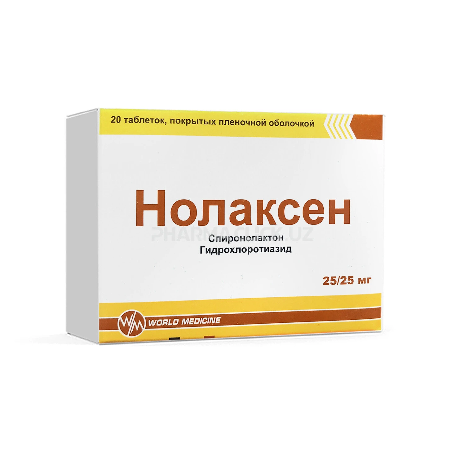 Нолаксен таб 25 мг/25 мг №20 Нолаксен таб 25 мг/25 мг №20