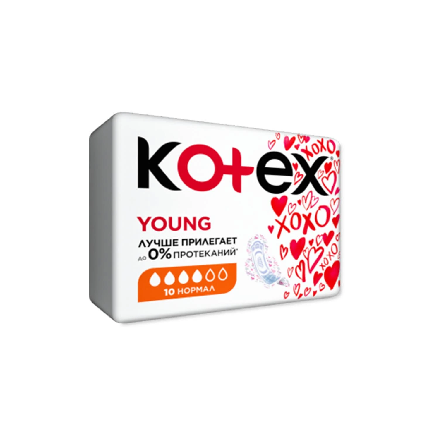 Прокладки гигиенические Kotex Young Normal 10 шт Прокладки гигиенические Kotex Young Normal 10 шт