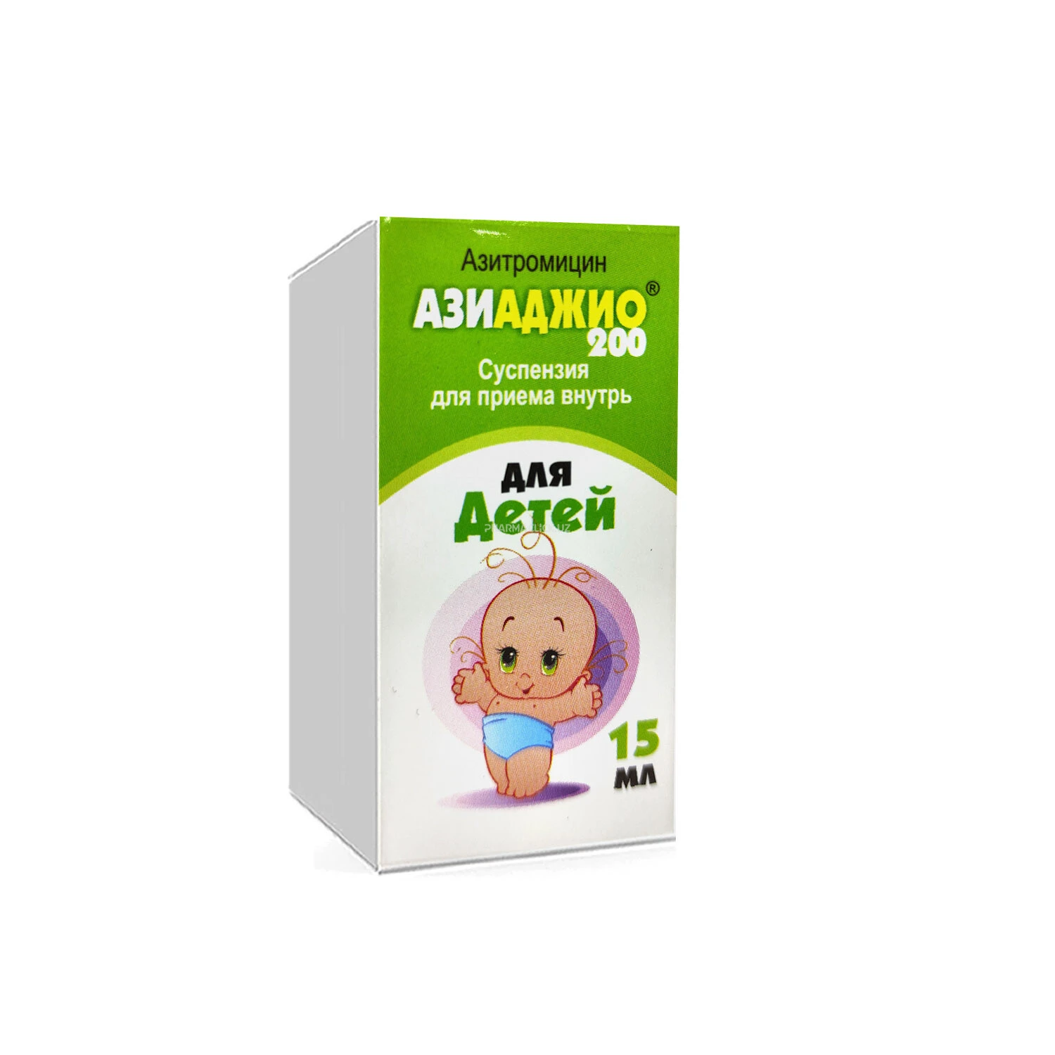 Азиаджио сусп. д/детей 200мг/5мл 15мл
