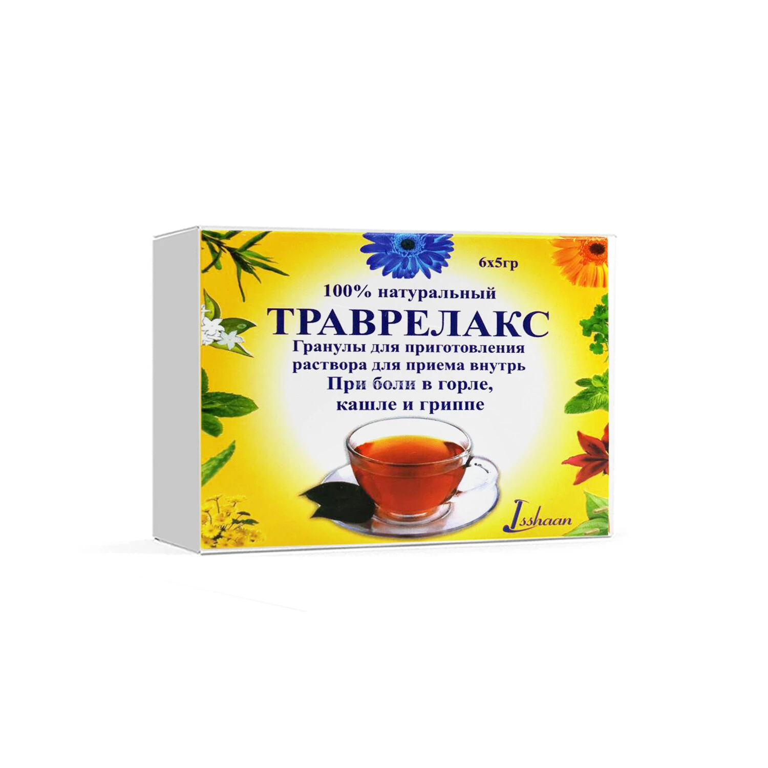 Travrelaks eritma tayyorlash uchun granulalar 5 mg № 6