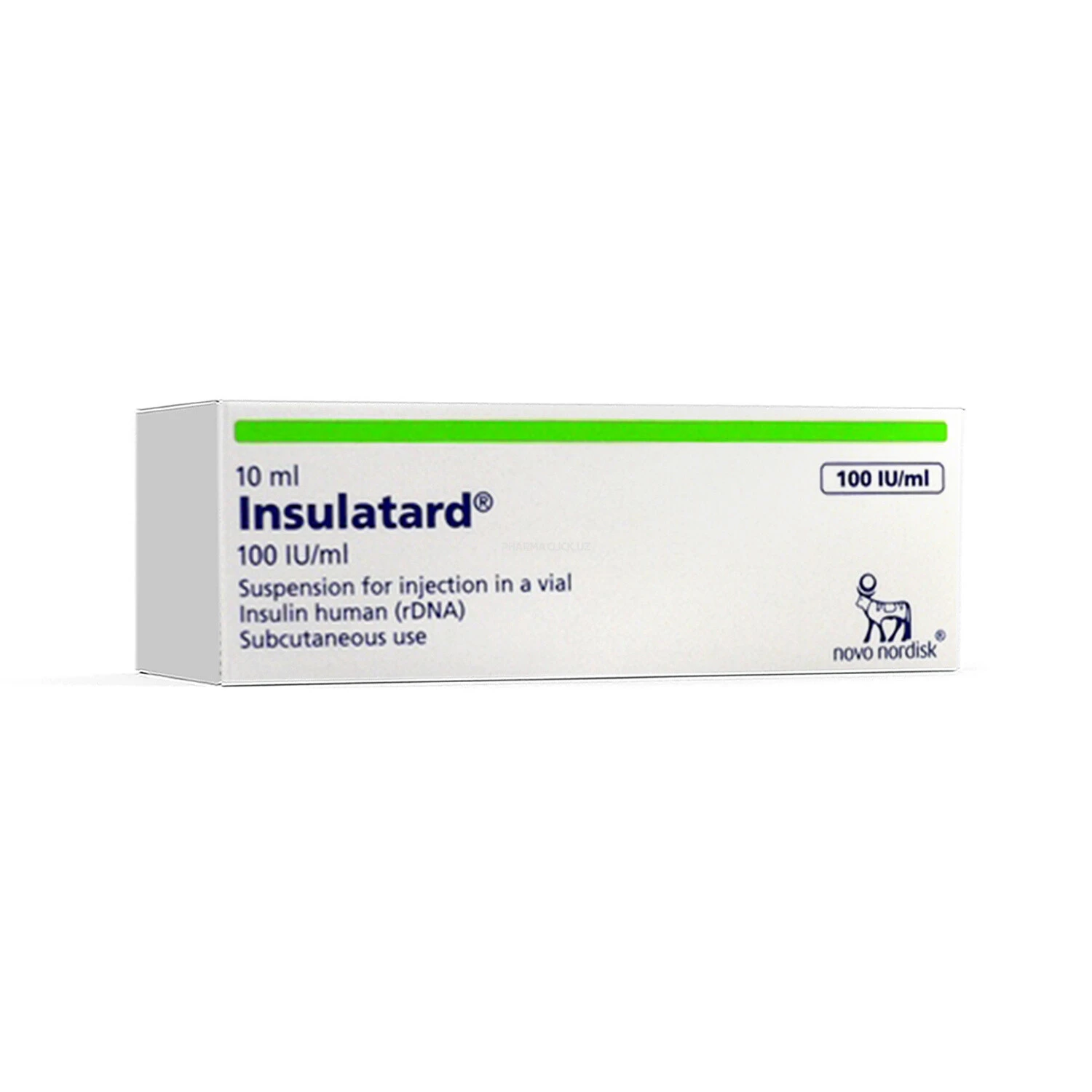 Insulatard teri ostiga yuborish uchun suspenziya 100ED/ml 10ml
