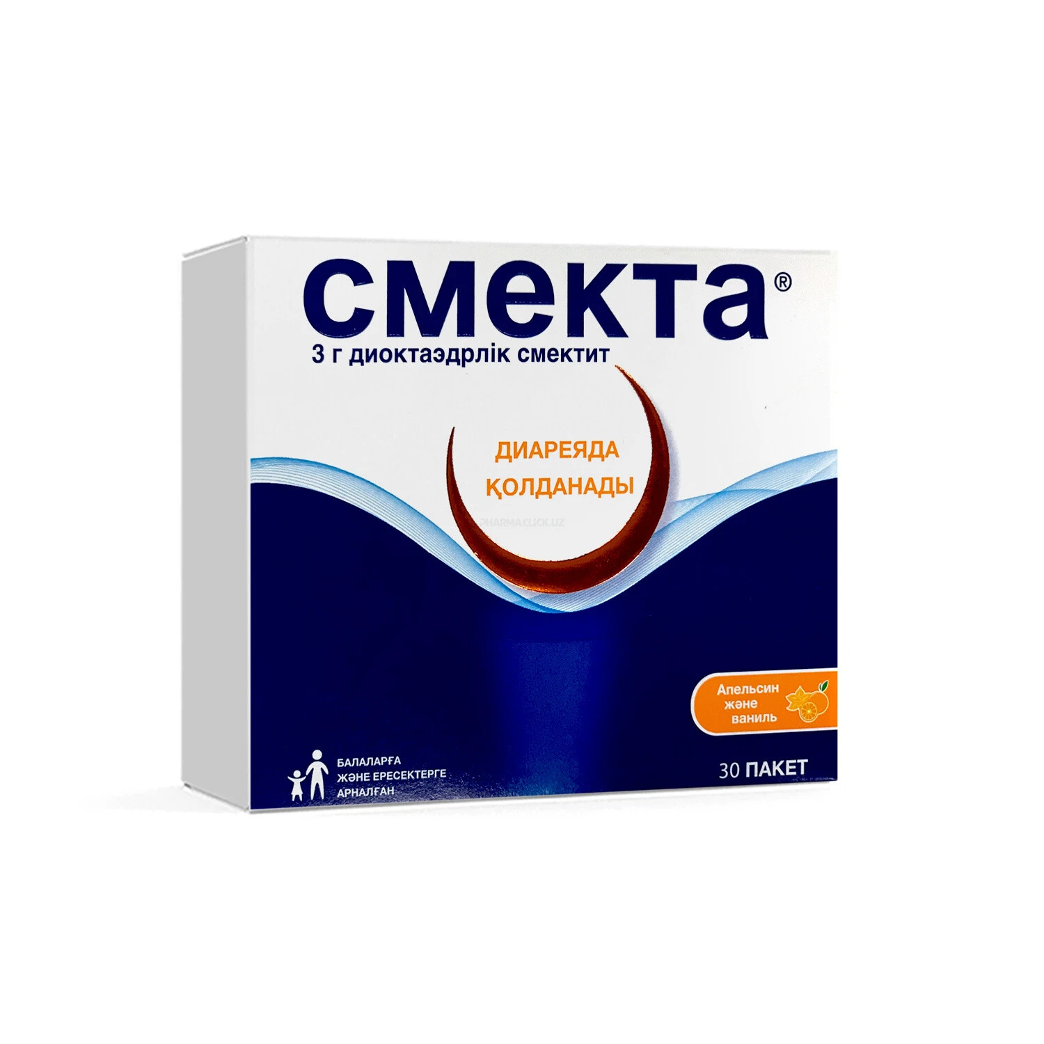 Смекта пор. 3г №30 со вкусом апельсина