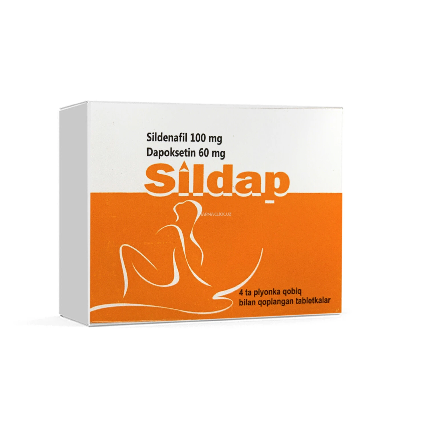 Sildap tab.100mg/60mg №4 (sildenafil+dapoksetin)