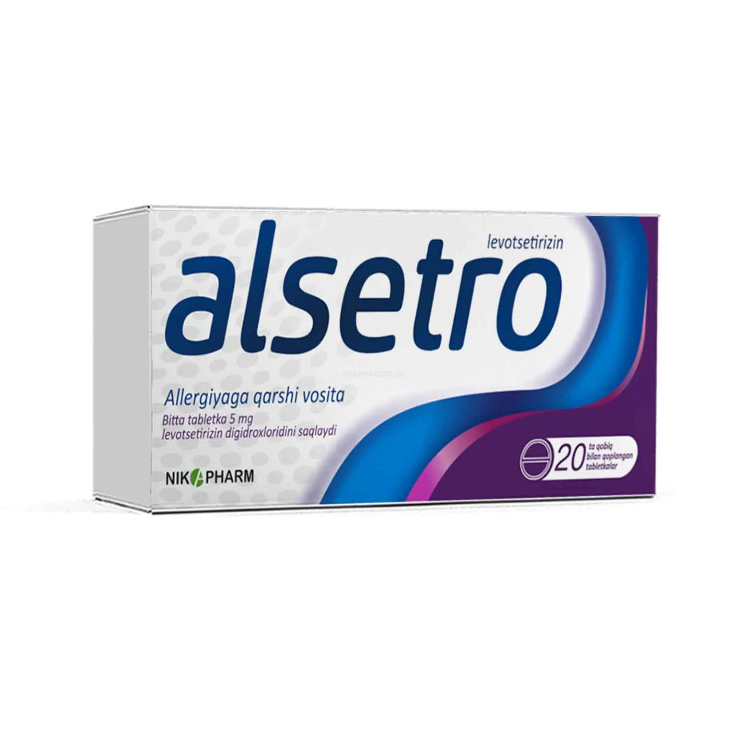 Alcetro 5 mg № 20