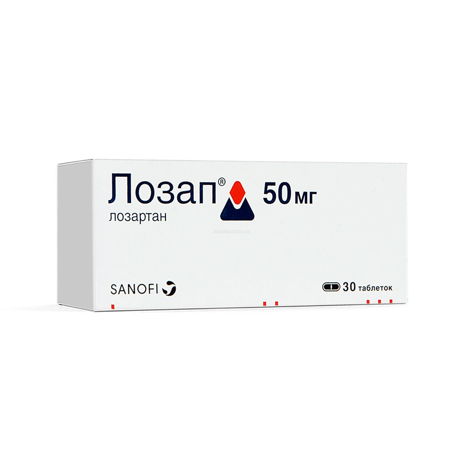 Lozap tab. qobiq bilan qoplangan 50 mg №30