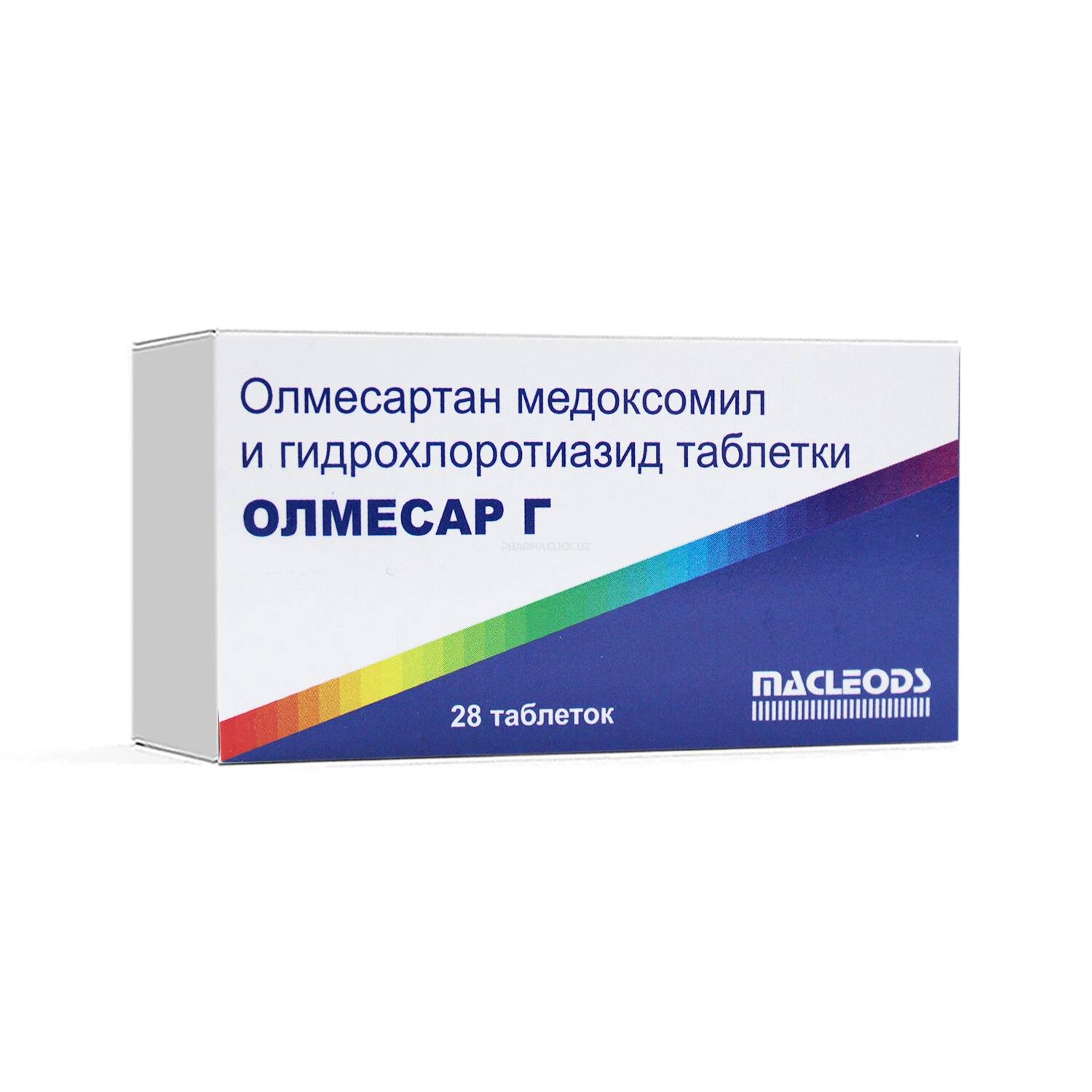 Олмесар Г таб. 20мг/12,5 мг №28