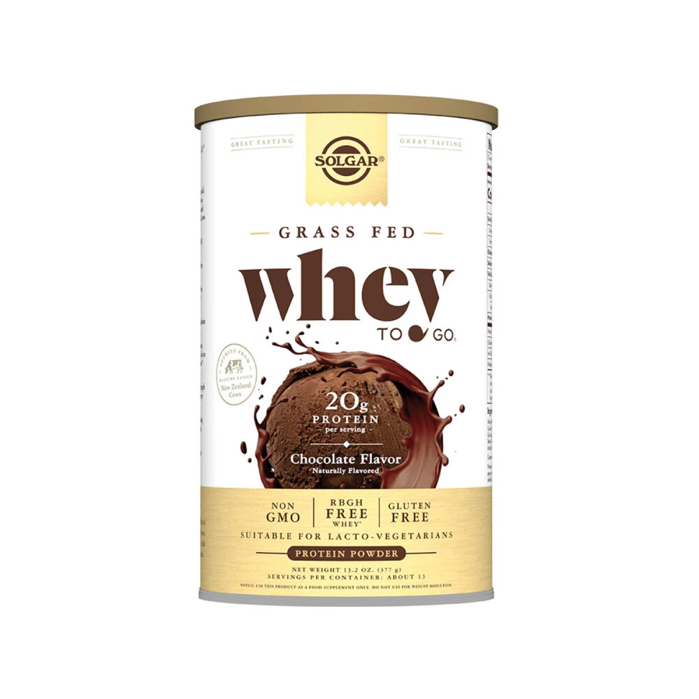 Белковая сыворотка Вэй ту гоу со вкусом шоколада, порошок, Solgar