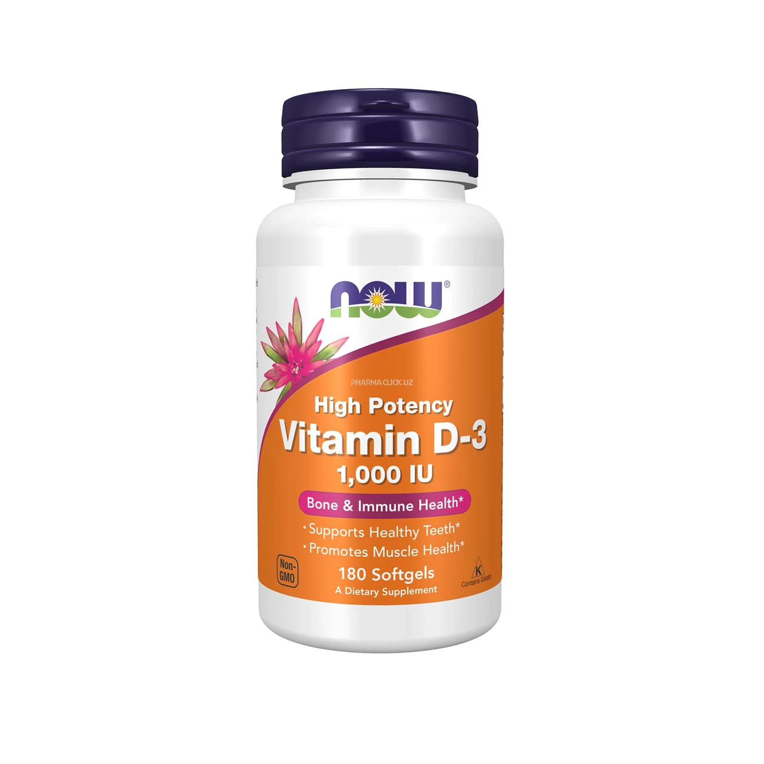 Витамин Д3 1000 МЕ NOW Foods таб. №180