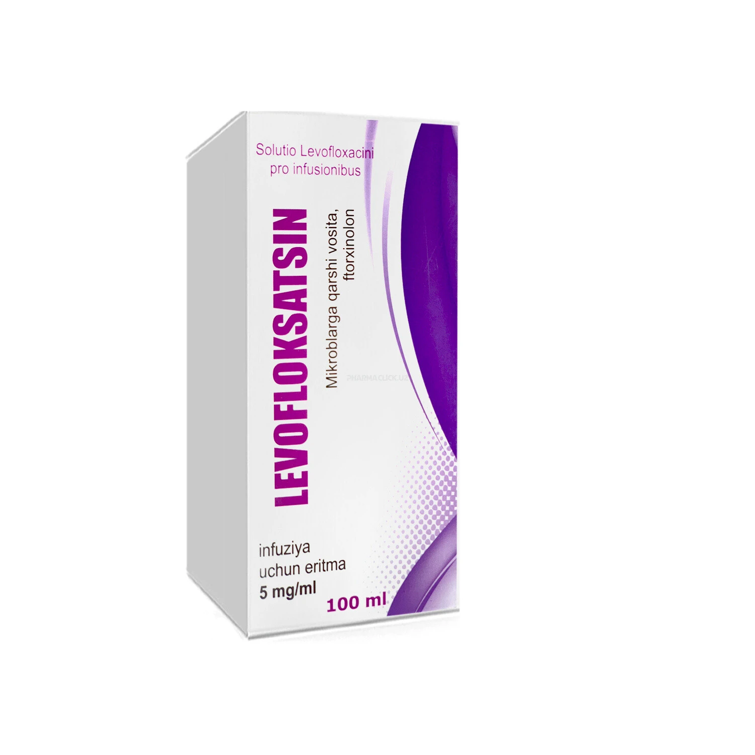 Levofloksacin infuziya uchun eritma 5 mg / ml 100 ml Radiks