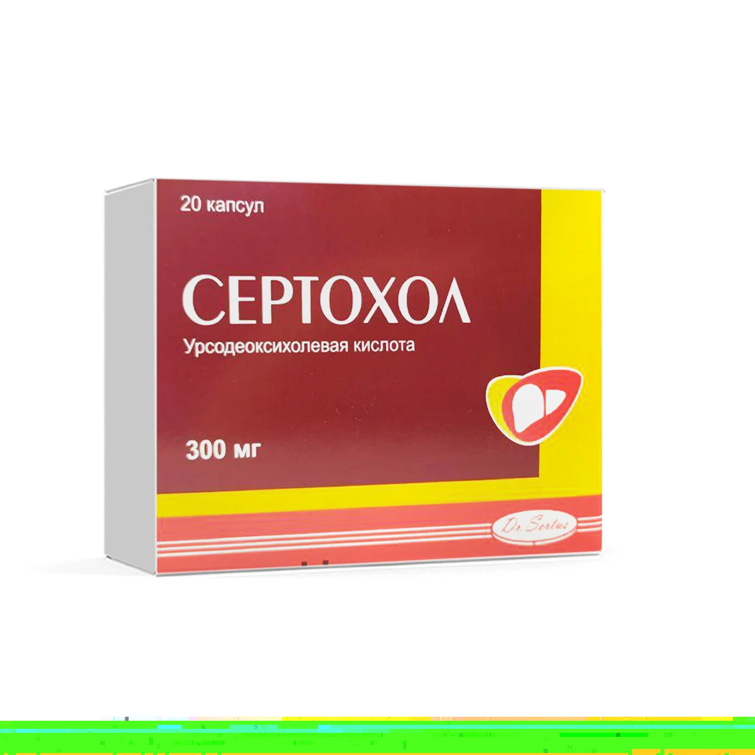 Сертохол капс 300 мг № 20
