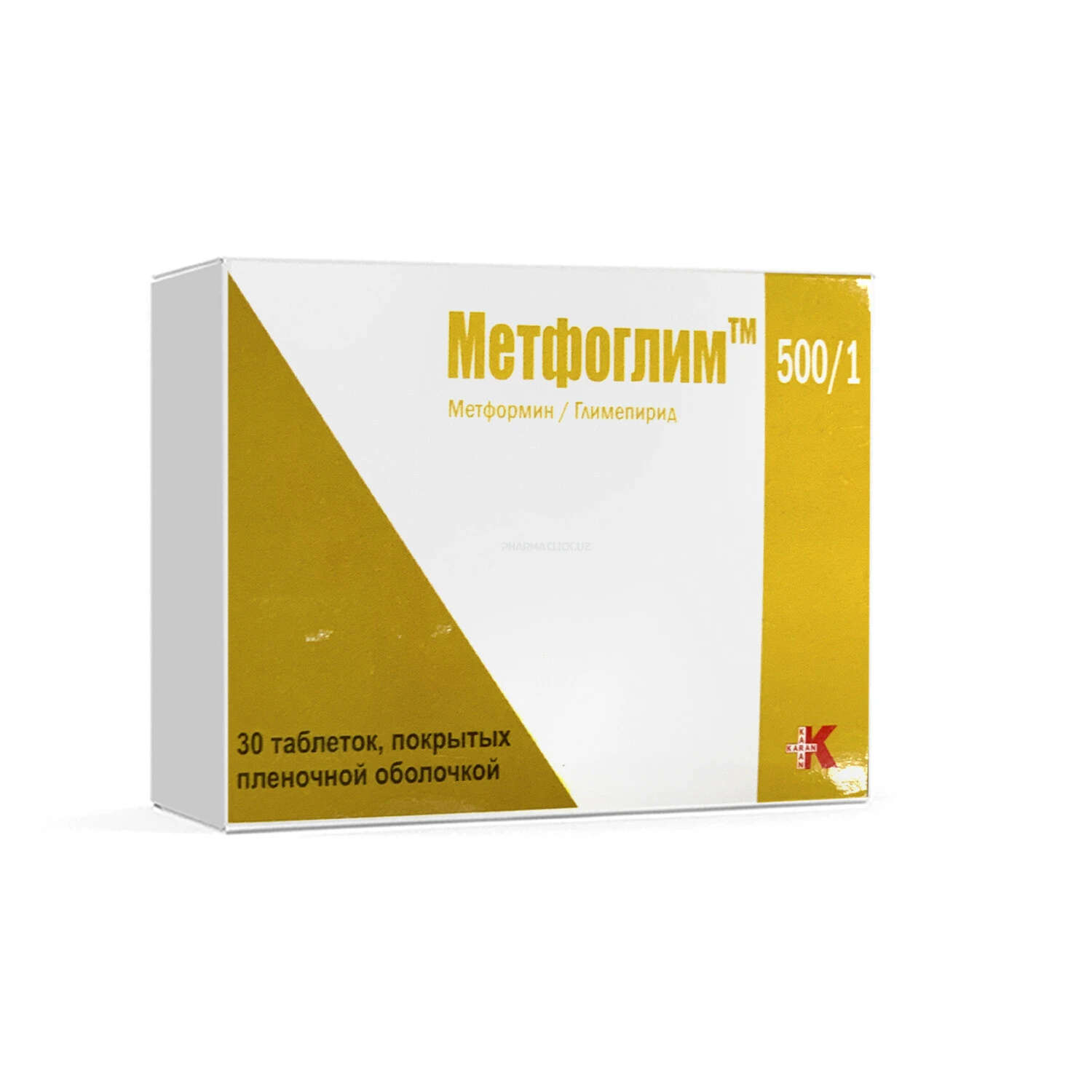 Metfoglim tab. 500mg/1mg №30