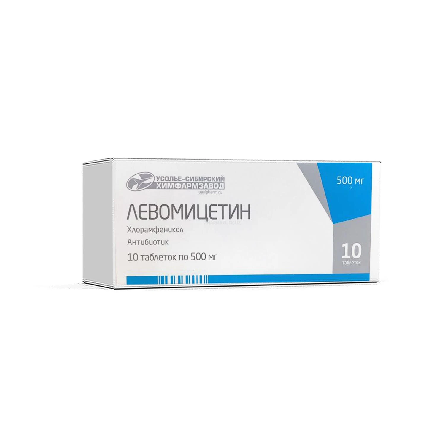 Levomitsetin tab. 500mg №10 (Usol'e-Sibirskiy)