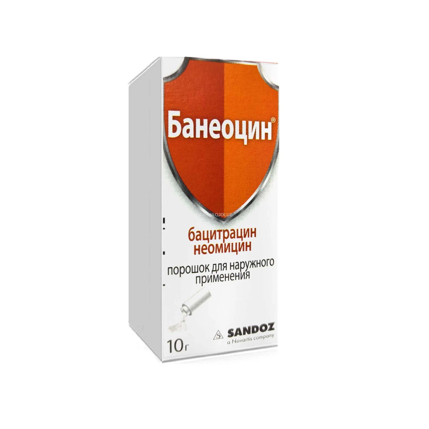 Банеоцин пор 250 МЕ/5000 МЕ 10 г № 1