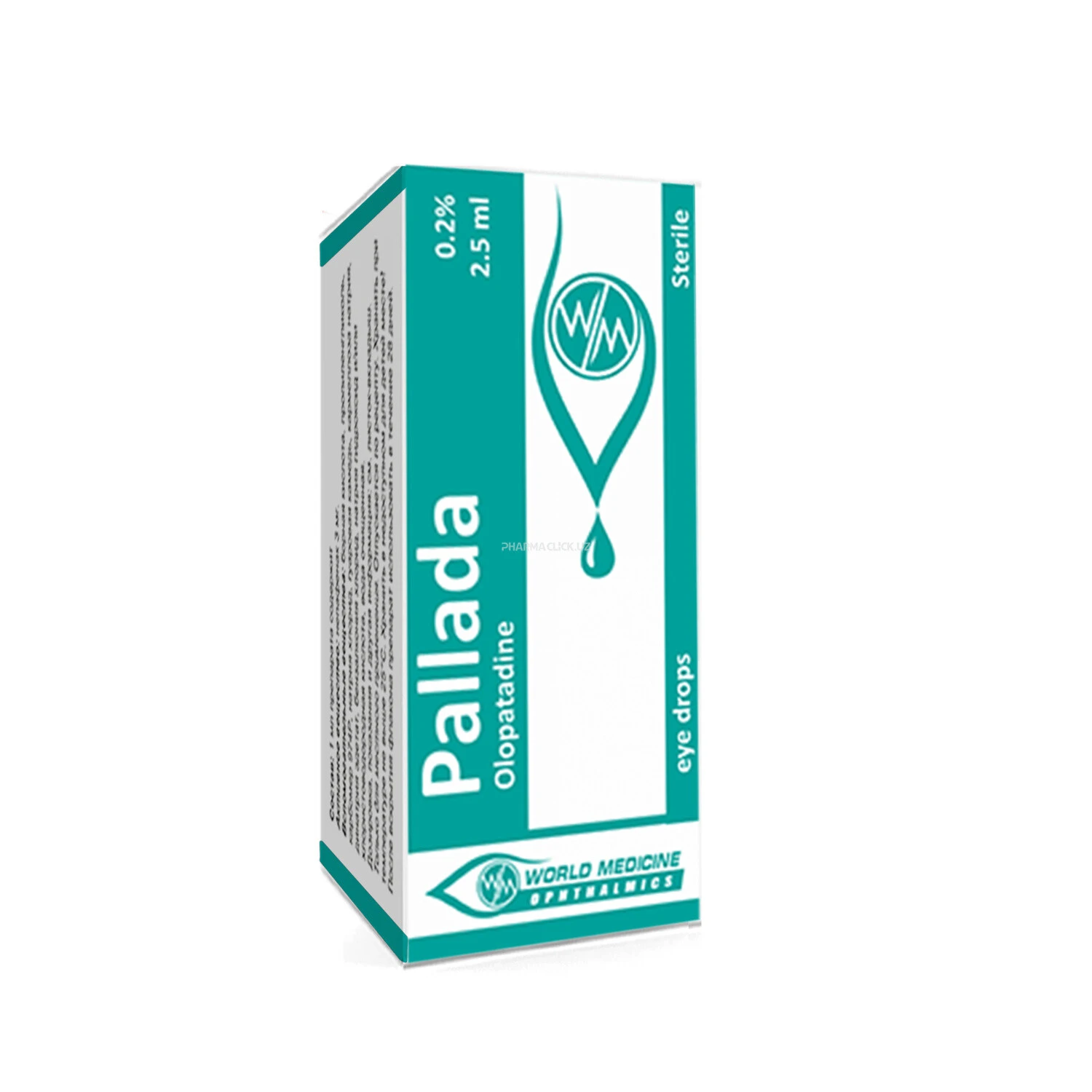 Pallas ko'z tomchilari 0,1% 5ml №1